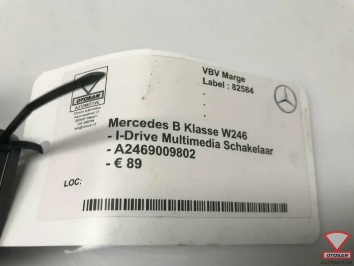 mercedes-b-w246-i-drive-multimedia-schakelaar-a2469009802 — foto 3
