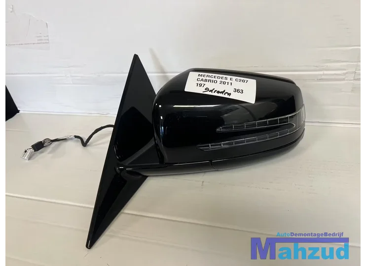 MERCEDES E A207 Cabrio zwart 197 Links spiegel 2009-2016