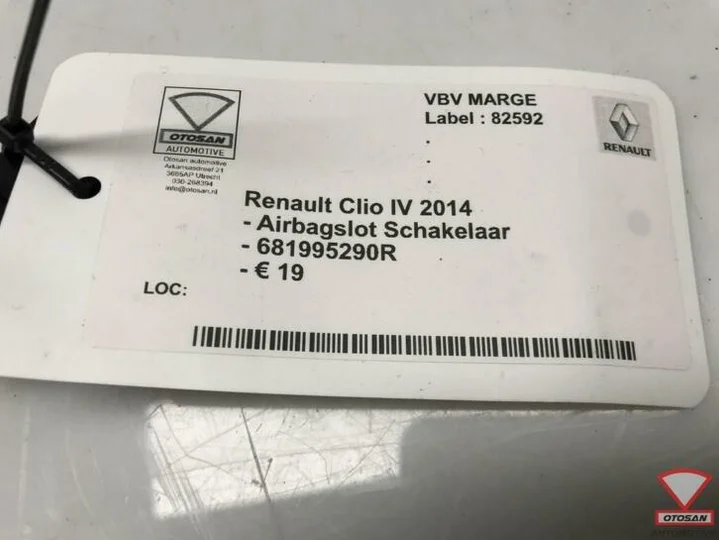 renault-clio-iv-2014-airbagslot-schakelaar-681995290r — foto 2
