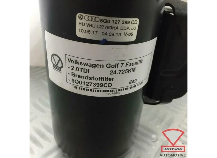 VW Golf 7 Facelift Brandstoffilter Huis 5Q0127399CD
