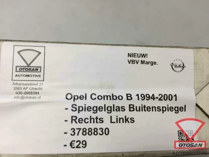 opel-combo-b-1994-2001-spiegelglas-links---rechts-nieuw!-378 — foto 3