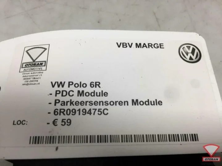 vw-polo-6r-vag-pdc-parkeersensor-module-6r0919475c — foto 4