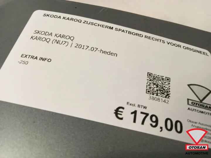 skoda-karoq-zijscherm-spatbord-rechts-voor-origineel — foto 4