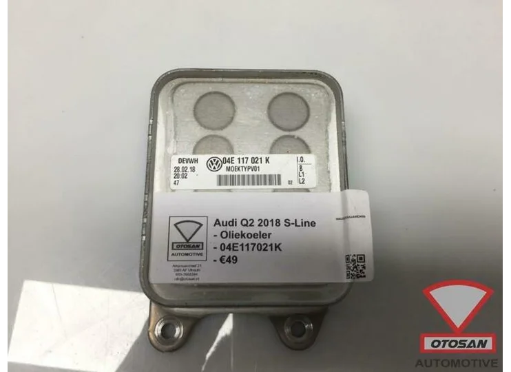 audi q2 2018 s line ölkühler ölkühler 04e117021k