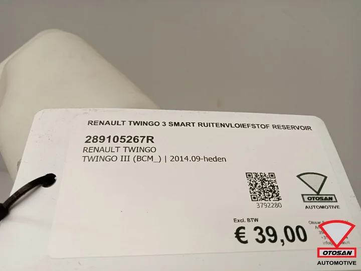 renault-twingo-3-smart-ruitenvloiefstof-reservoir-289105267r — foto 3