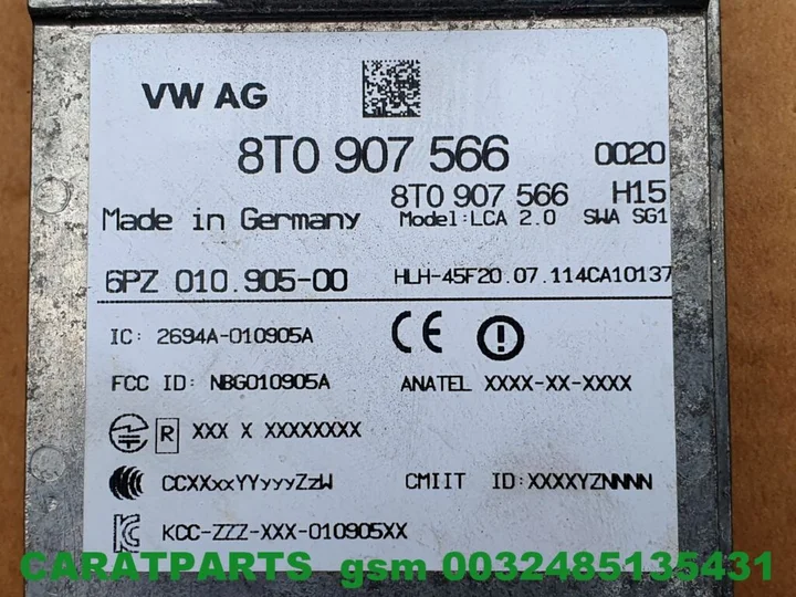 8t0907566-a3-lane-assist-a4-side-assist-module-acc-a5-q5-q3 — foto 2