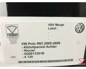 vw-polo-9n3-2005-2009-afsluitpaneel-achter-nieuw!-6q6813301b — foto 4