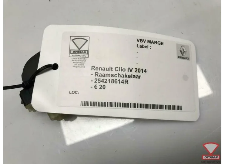 Renault Clio IV 2014 Raamschakelaar 254218614R