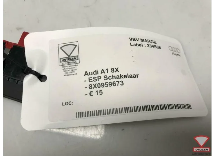 Audi A1 8X ESP Schakelaar 8X0959673