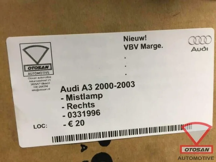 audi-a3-2000-2003-mistlamp-nieuw!-rechts-voor-0331996 — foto 3