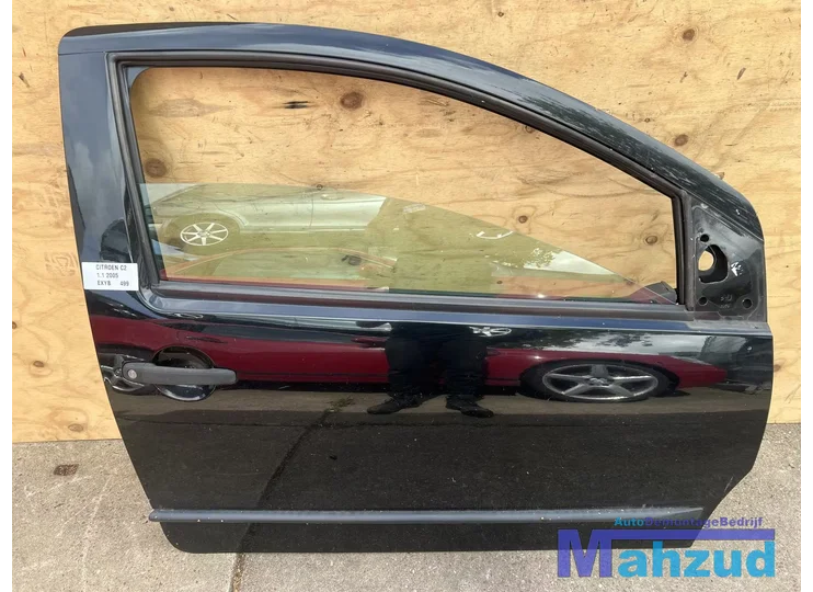 CITROEN C2 Zwart EXYB rechts deur 2002-2010