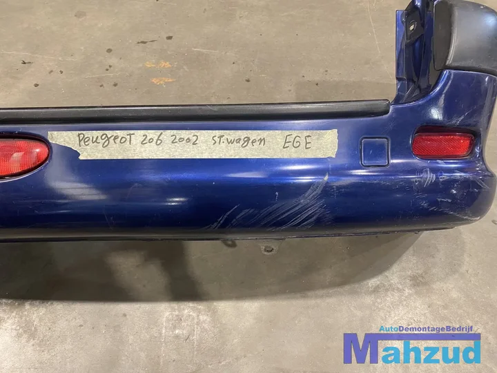 peugeot-206-sw-station-blauw-ege-achterbumper-bumper-achter — foto 2