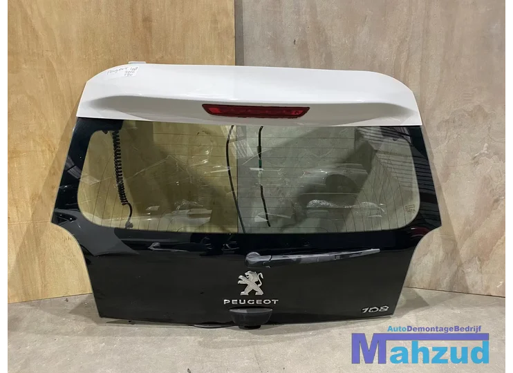 PEUGEOT 108 Wit achterklep achterdeur compleet 2014+