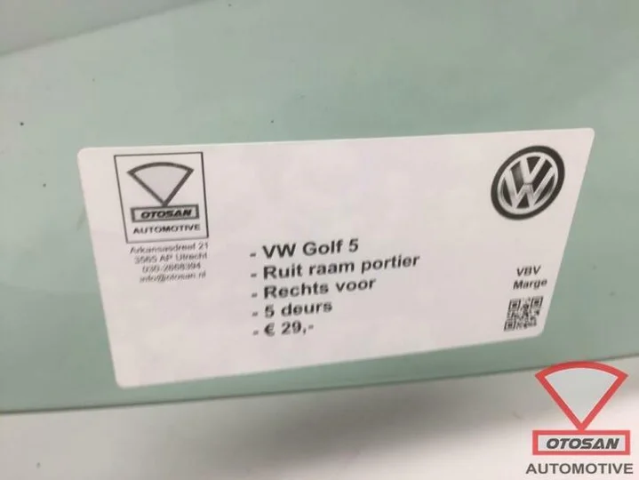 vw-golf-v-5-ruit-raam-deur-portier-rechts-voor-5-deurs — foto 3