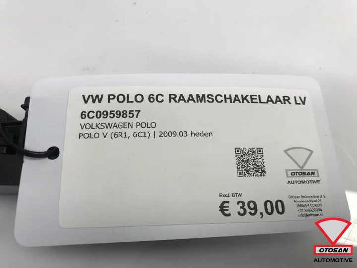 vw-polo-6c-raamschakelaar-links-voor-6c0959857 — foto 2