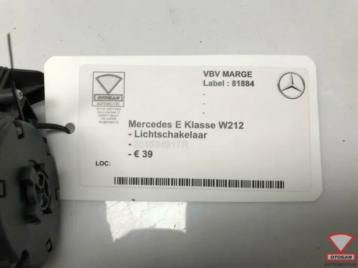 mercedes-e-klasse-w212-lichtschakelaar — foto 2