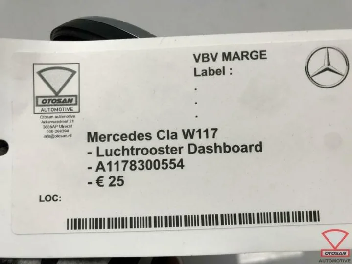 mercedes-cla-w117-luchtrooster-dashboard-a1178300554 — foto 3