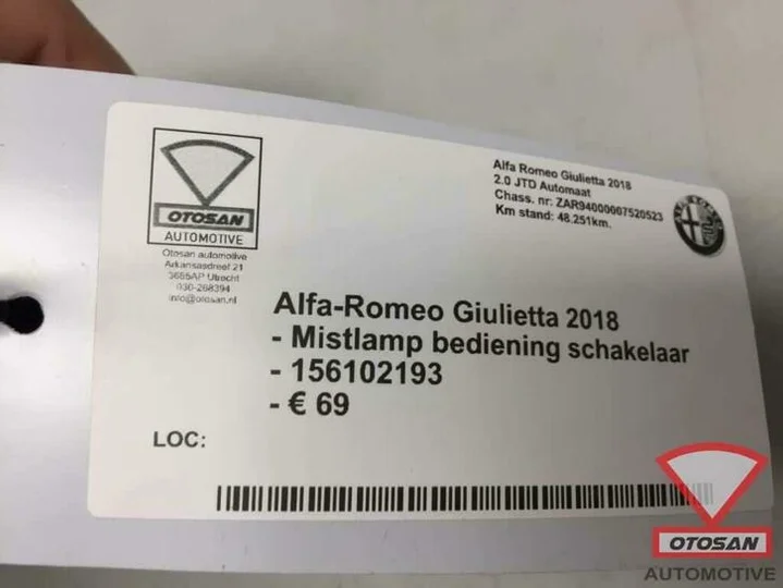 alfa-romeo-giulietta-2018-mistlamp-bediening-schakelaar-1561 — foto 3