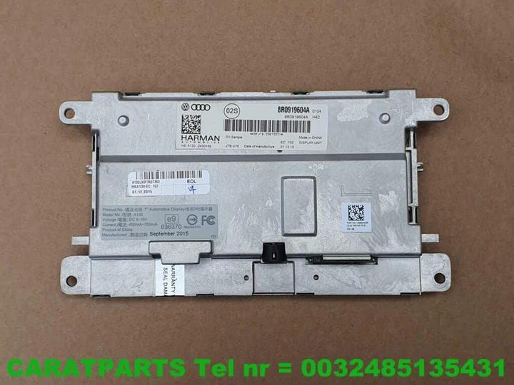 8r0919604a-q5-scherm-a5-display-mmi-a4-rs5-rs4-s5-s4-8k-b8 — foto 5