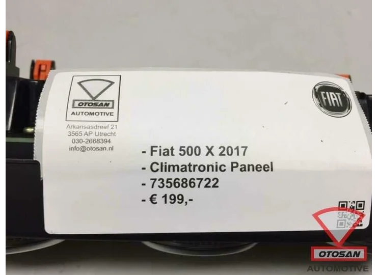 Fiat 500 X Climatronic Kachel bedieningspaneel 735686722