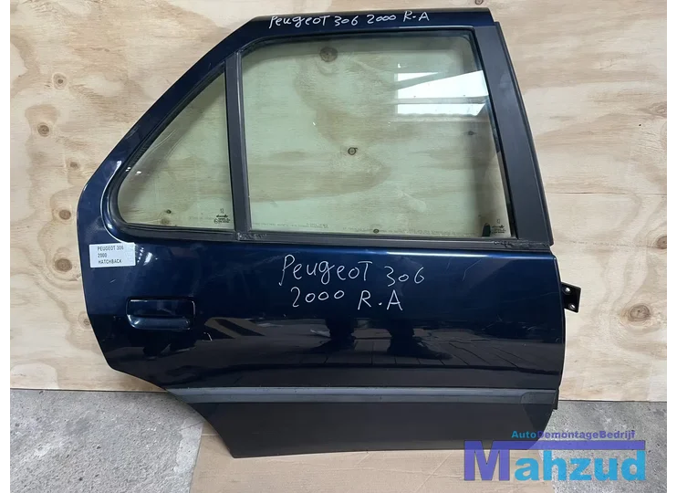 PEUGEOT 306 Hatchback blauw Rechts achter deur 1993-2000