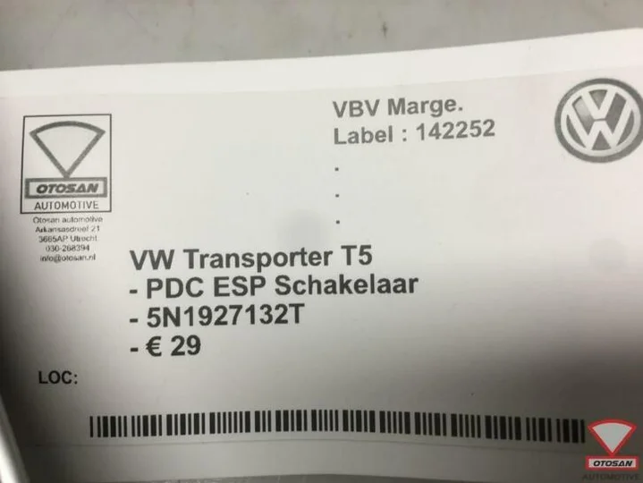 vw-tiguan-5n-pdc-esp-schakelaar-5n1927132t — foto 2