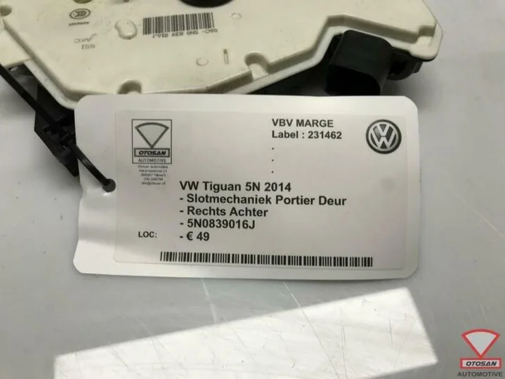 vw-tiguan-5n-slotmechaniek-portier-rechts-achter-5n0839016j — foto 3
