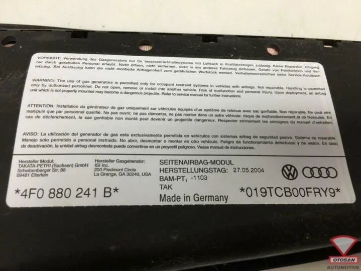 audi-a6-4f-stoelairbag-stoel-airbag-links-4f0880241b — foto 2