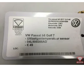vw-passat-b8-2017-vag-uitlaat-temperatuursensor-04l906088ad — foto 2