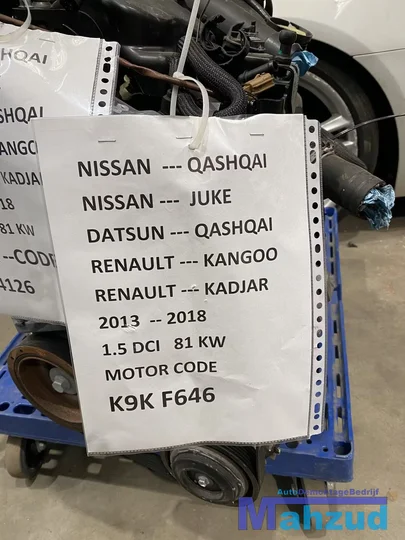 renault-kango-kadjar-15-dci-motorblok-k9kf646-turbo-motor — foto 2