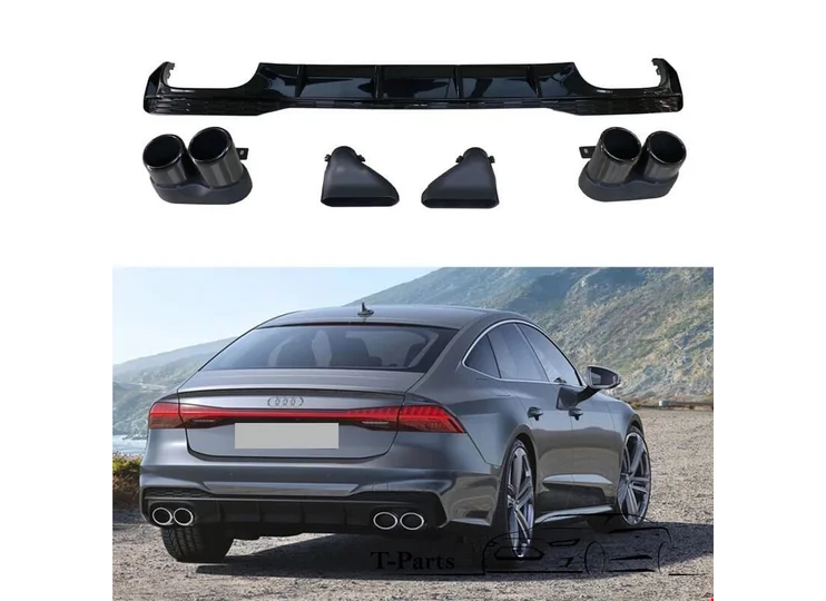 Audi A7 S7 achterbumper spoiler diffuser look bodykit s line 