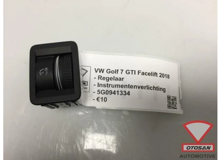vw golf 7 gti facelift regelaar instrumentenverlichting 5g09