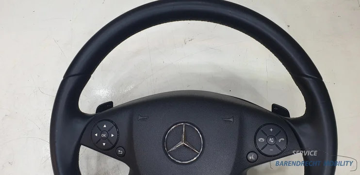 4spaaks-stuurwiel-mercedes-w207-w212-e-klasse-zwart-stuurwielbediening-flippers-airbag-origineel-gebruikt-2009-2014 — foto 5