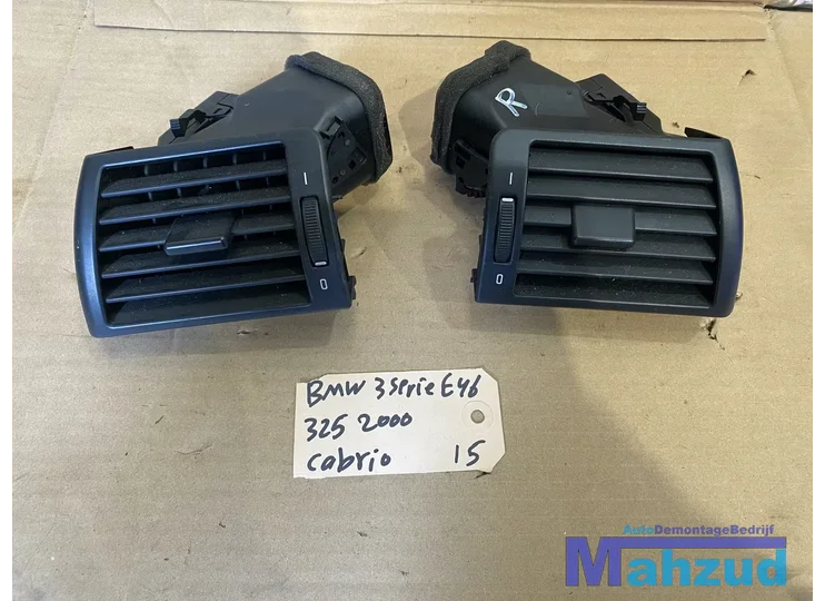 bmw 3 serie E46 luchtrooster dashboard links rechts 