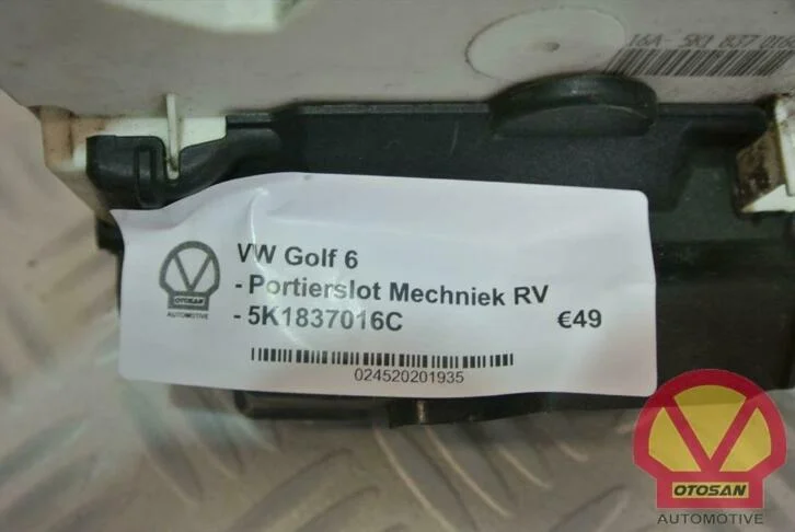 vw-golf-6-portier-deur-slotmechaniek-rechts-voor-5k1837016c — foto 2