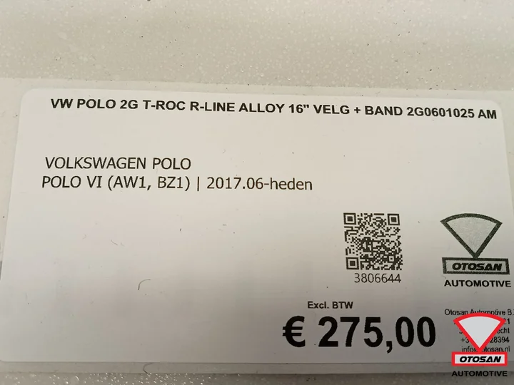 vw-polo-2g-troc-rline-alloy-16-velg-band-2g0601025-am — foto 7