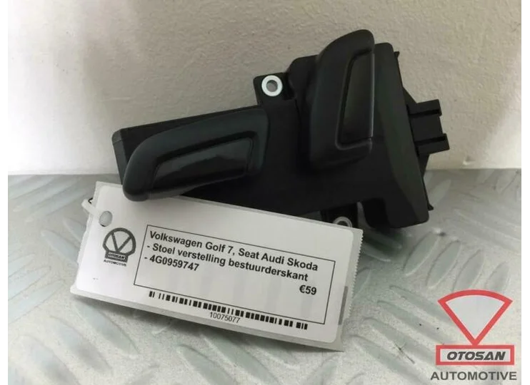 vw golf 7 audi stoelverstelling links schakelaar 4g0959747
