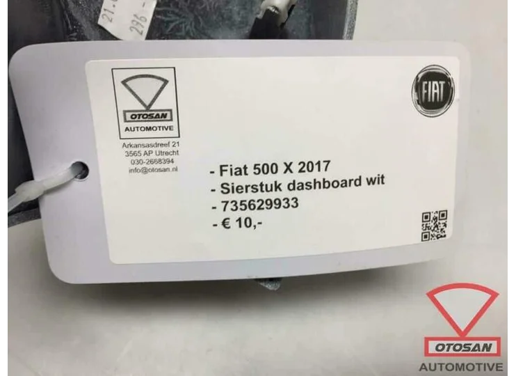 Fiat 500 X 2017 Sierlijst Dashboard Wit 735629933