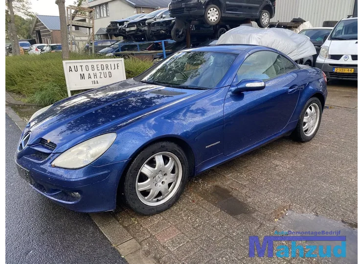 2005 MERCEDES SLK R171 Blauw C345 Links Spiegel 05-11
