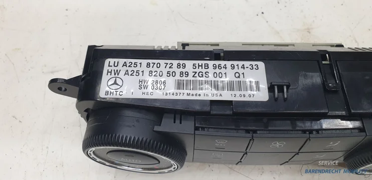kachelpaneel-ml-320-cdi-r-gl-klasse-w164-w251-2518707289-airco-origineel-gebruikt — foto 3