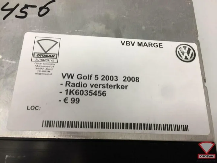 vw-golf-5-2003-2008-radio-versterker-1k6035456 — foto 3