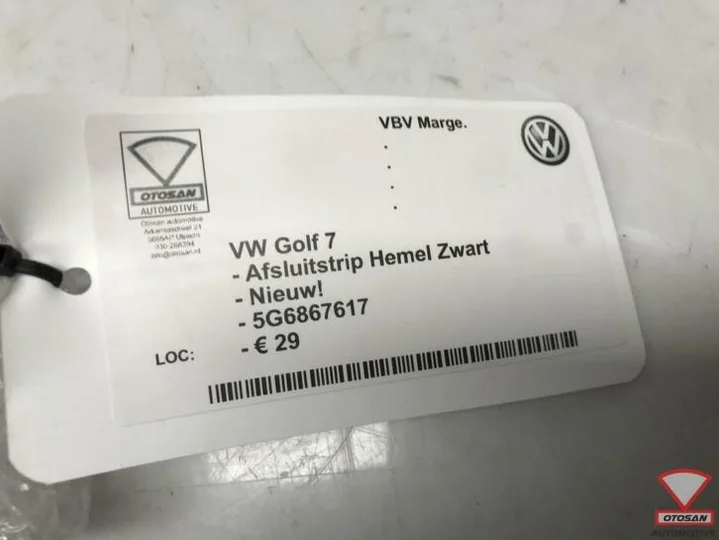 vw-golf-7-afsluitstrip-hemel-zwart-nieuw!-5g6867617 — foto 3