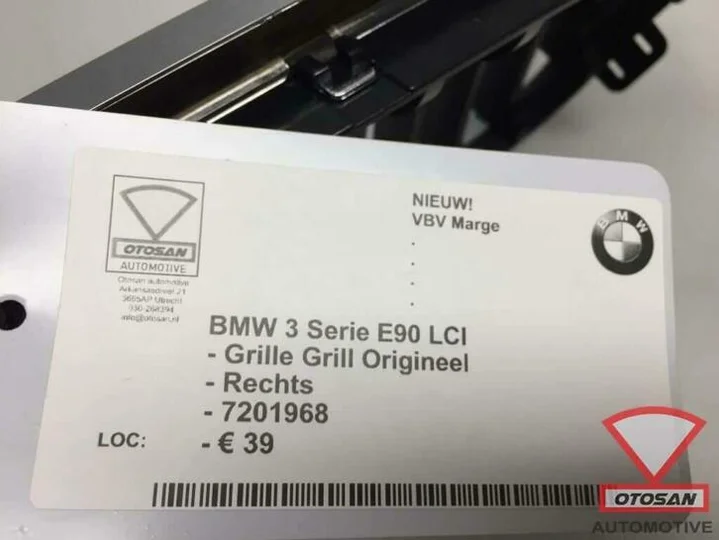 bmw-3-serie-e90-lci-grille-grill-rechts-nieuw!-7201968 — foto 2
