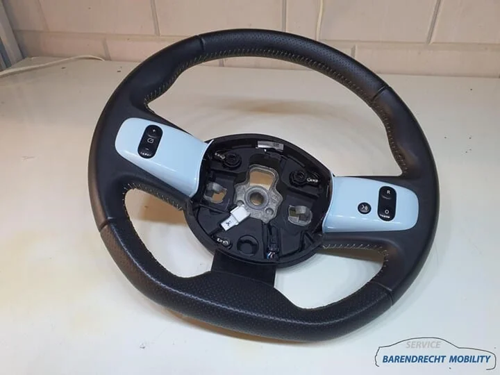 stuurwiel-renault-twingo-iii-3-leer-leder-zwart-blauw-geperforeerd-afgevlakt-484001757r-2014-2020 — foto 3