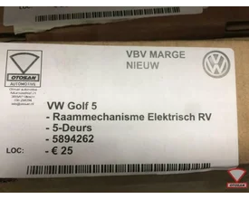vw-golf-5-raammechanisme-elekt.-rechts-voor-5drs-nieuw!-5894 — foto 2