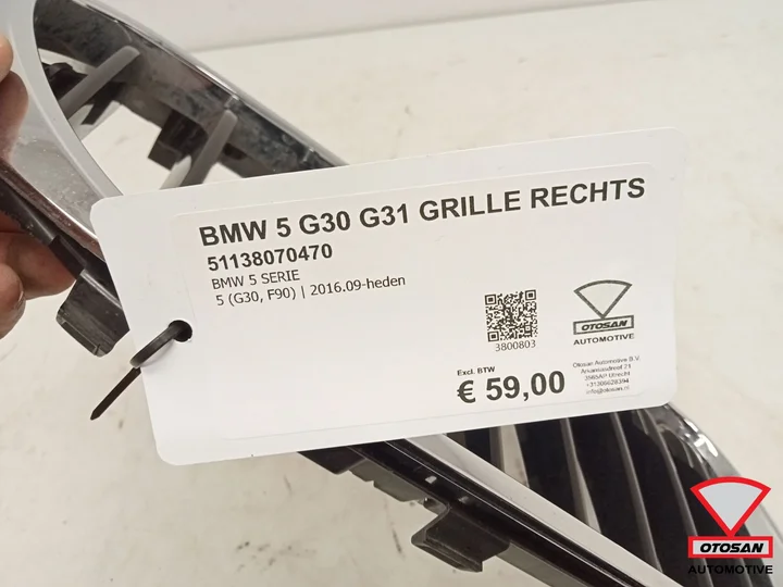bmw-5-serie-g30-g31-grille-nieren-rechts-51138070470 — foto 2