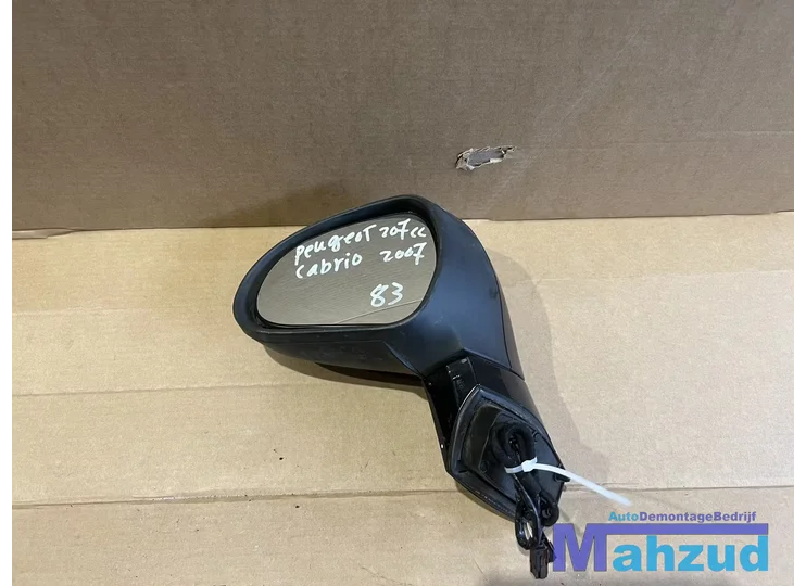 PEUGEOT 207 CC links zwart spiegel elektrisch inklapbaar 96807037XT