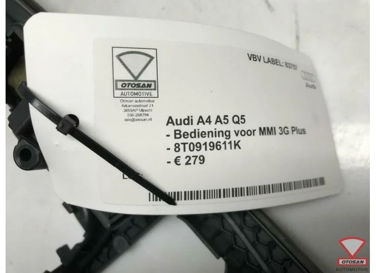 Audi A4 A5 Q5 8K 8T Bediening Voor MMI 3G Plus 8T0919611K