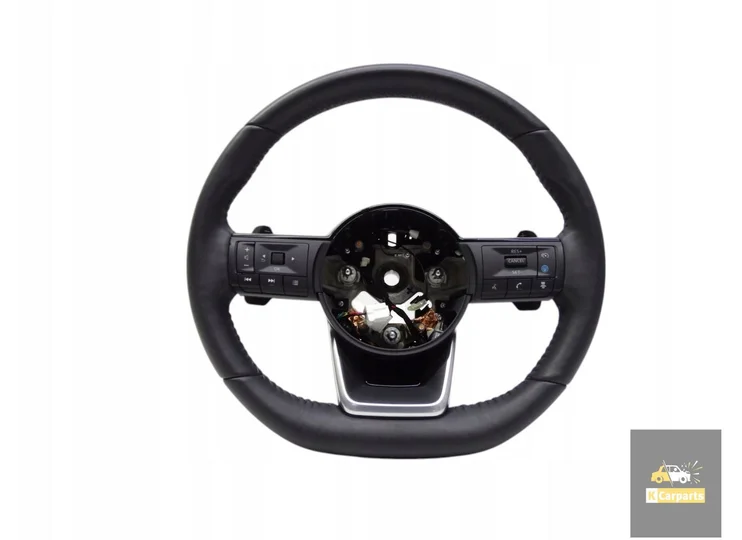 D8430-6UJ6D, Nissan Qashqai III J12 21- multifunction leather steering wheel D8430-6UJ6D