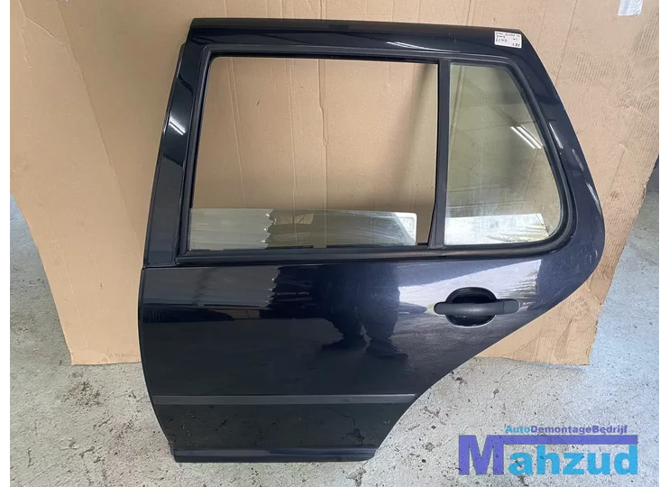 VW GOLF 4 Zwart LC9Z Links achter deur portier 1998-2003